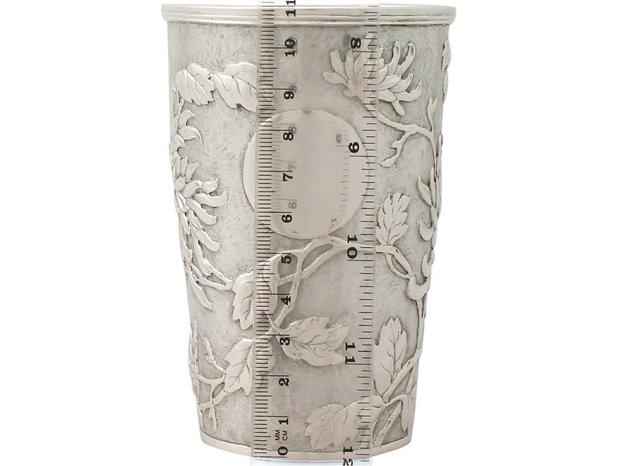 Antique Chinese Export Silver Beaker 4