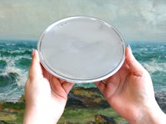 Antigua Tazza / Centro de Mesa Escocesa Georgiana de Plata de Ley