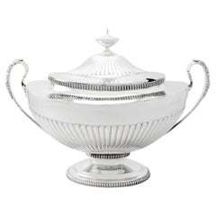 Antique Victorian Adams Style Sterling Silver Soup Tureen