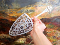 Georgian Sterling Silver Fish Slice Pudding Trowel
