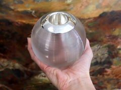 Edwardian Glass and Sterling Silver Match Striker / Paperweight