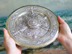 Victorian Sterling Silver Tazza by Frederick Elkington, 1870