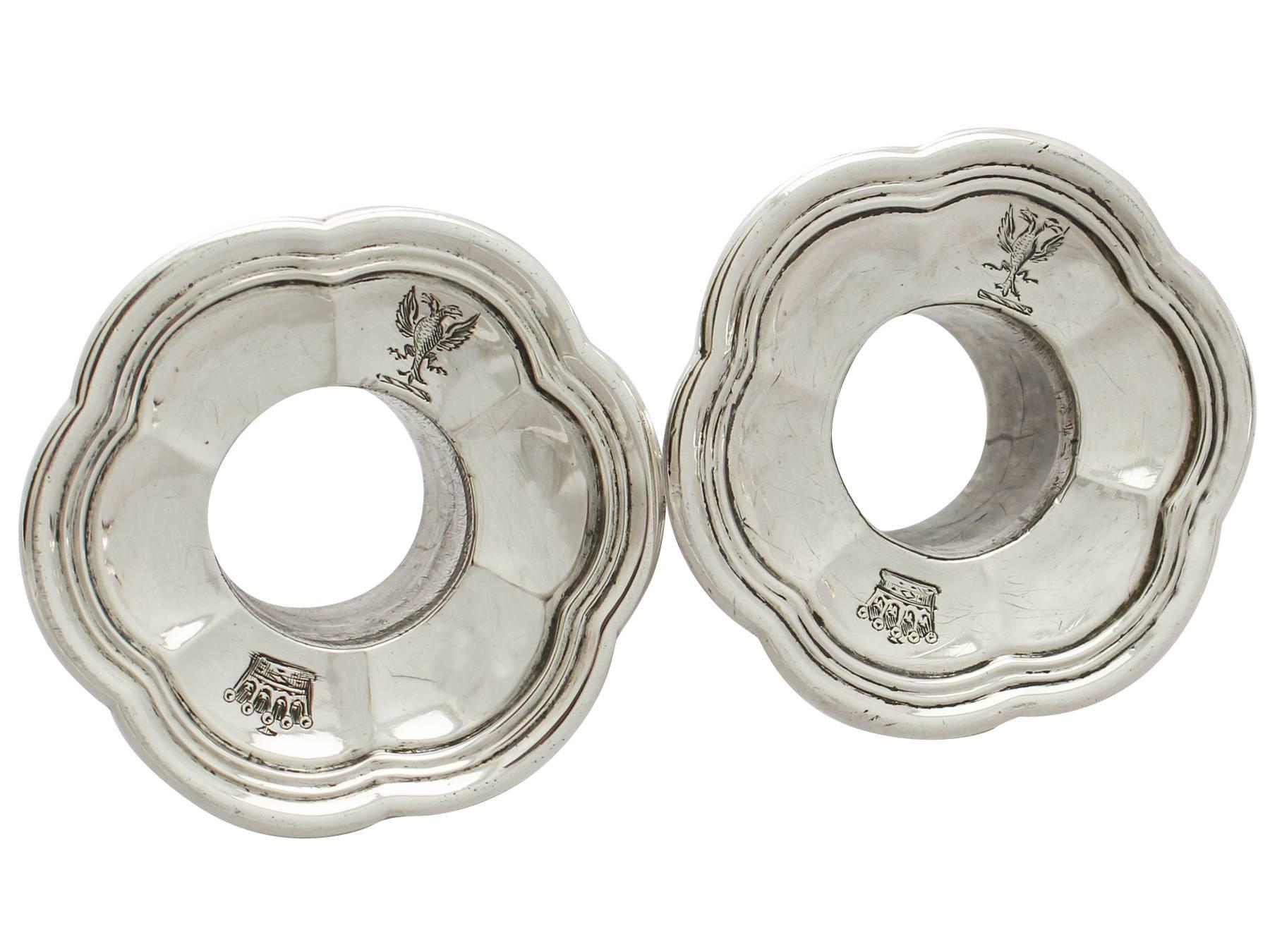 Sterling Silver Chamber Candlesticks, Antique Victorian 2