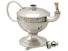 Sterling Silver Table Lighter by Albert Edward Jones, Arts & Crafts Style