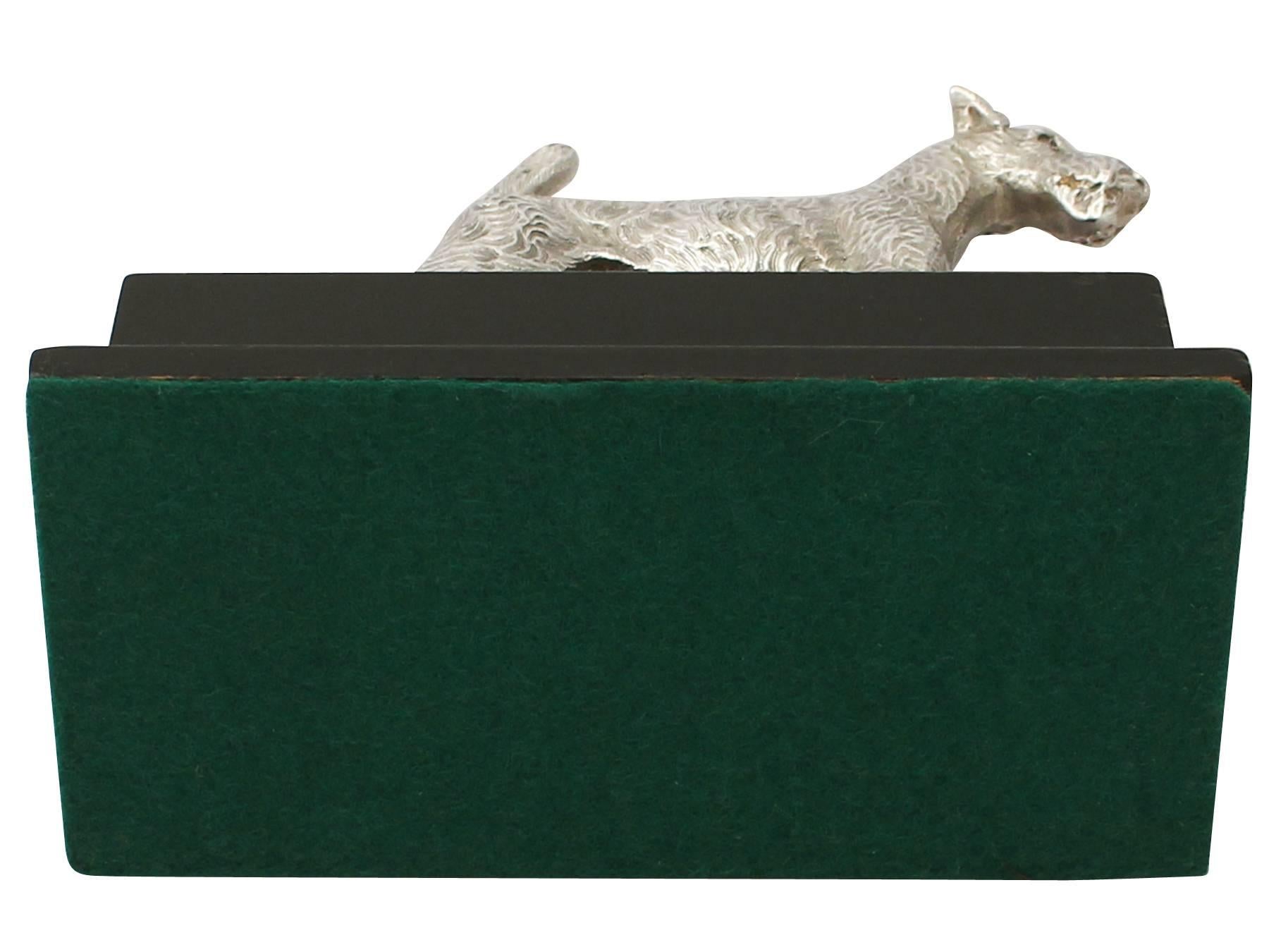 Sterling Silver Airedale Terrier Presentation Model 2
