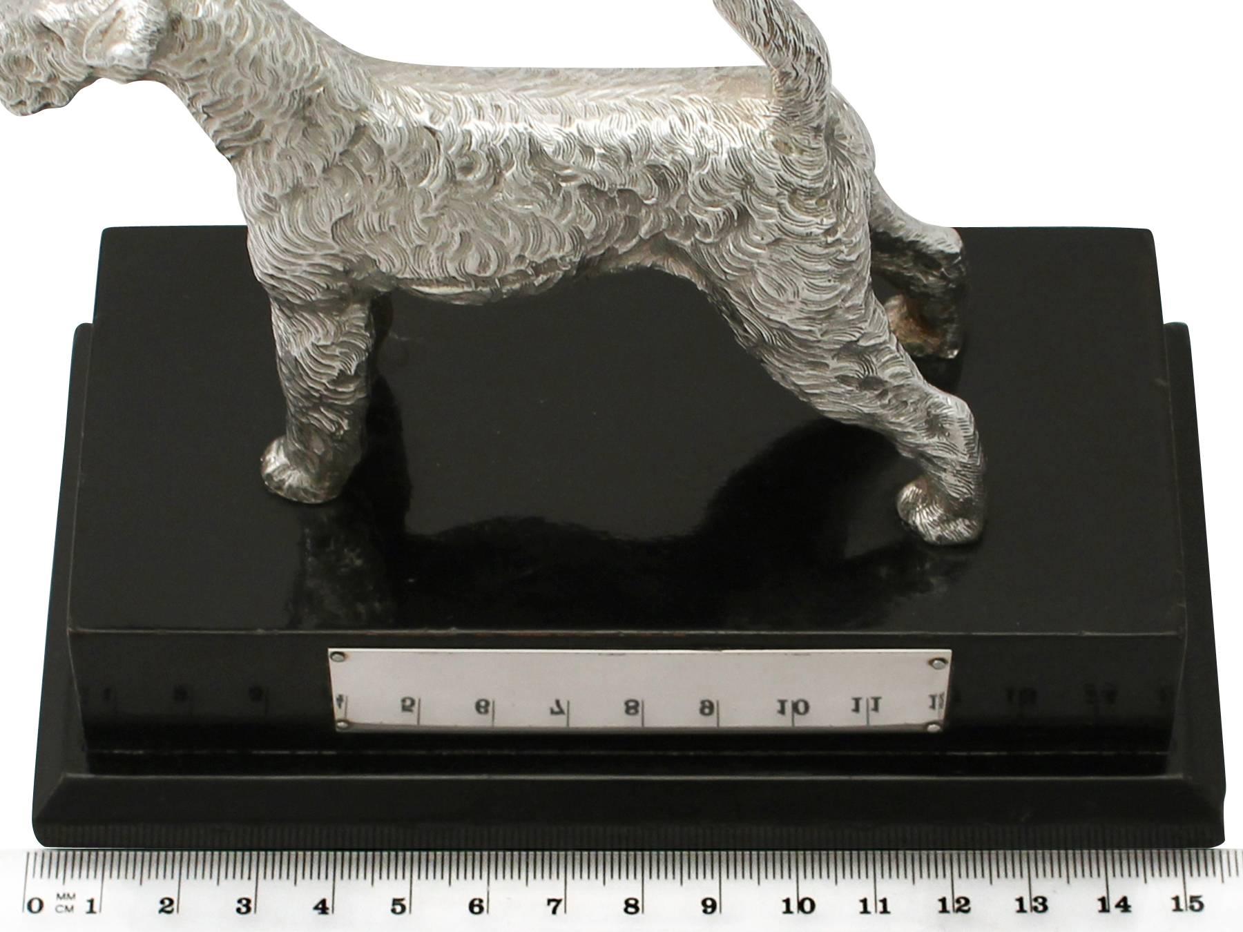 Sterling Silver Airedale Terrier Presentation Model 3