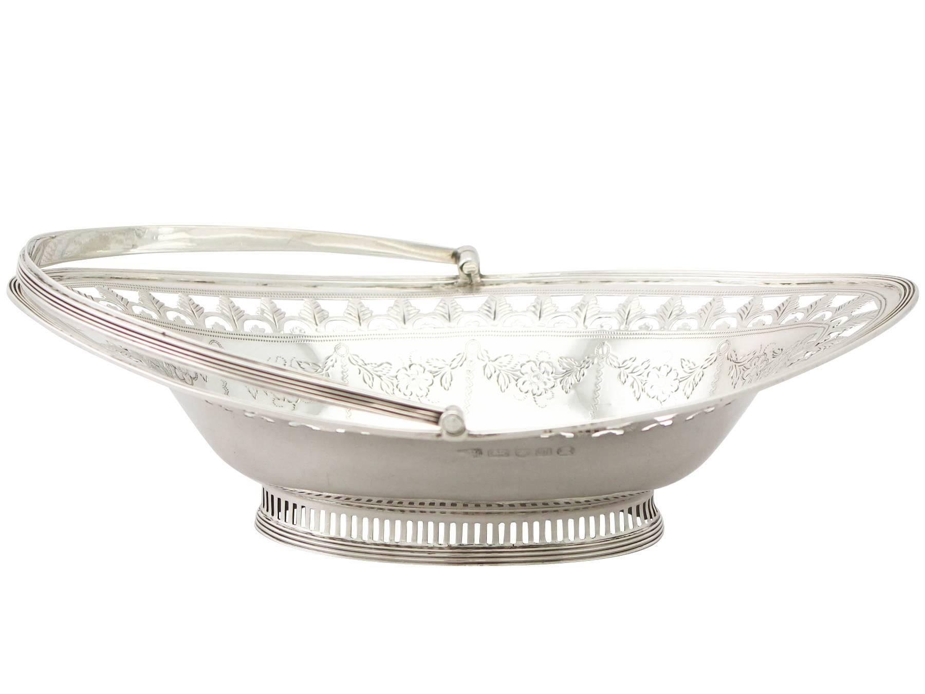 Great Britain (UK) Sterling Silver Sweetmeat Basket - Antique George III