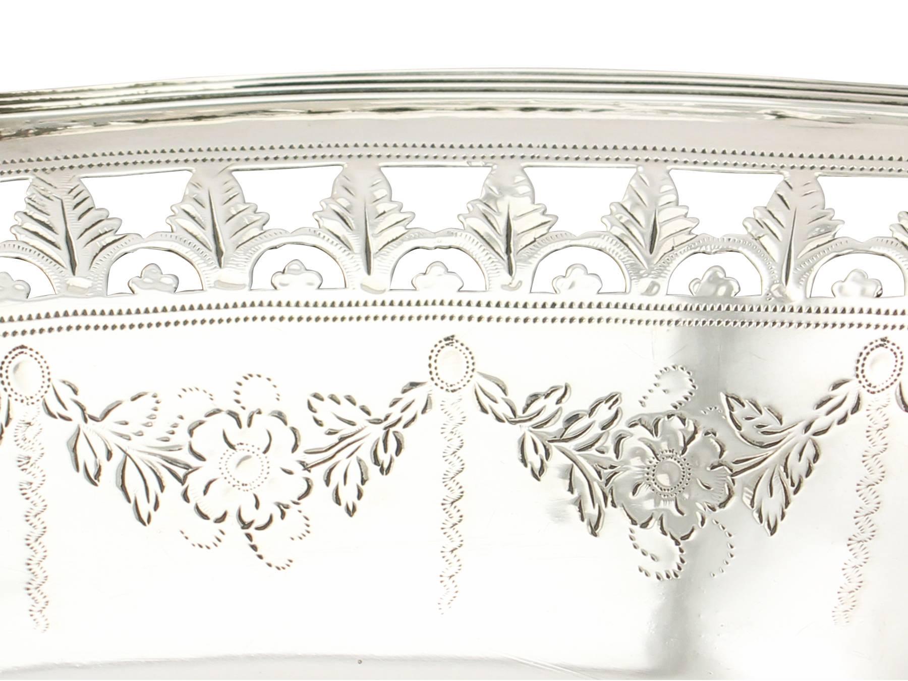 Sterling Silver Sweetmeat Basket - Antique George III In Excellent Condition In Jesmond, Newcastle Upon Tyne