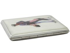 Austrian Silver and Enamel Cigarette Case - Antique Circa 1920