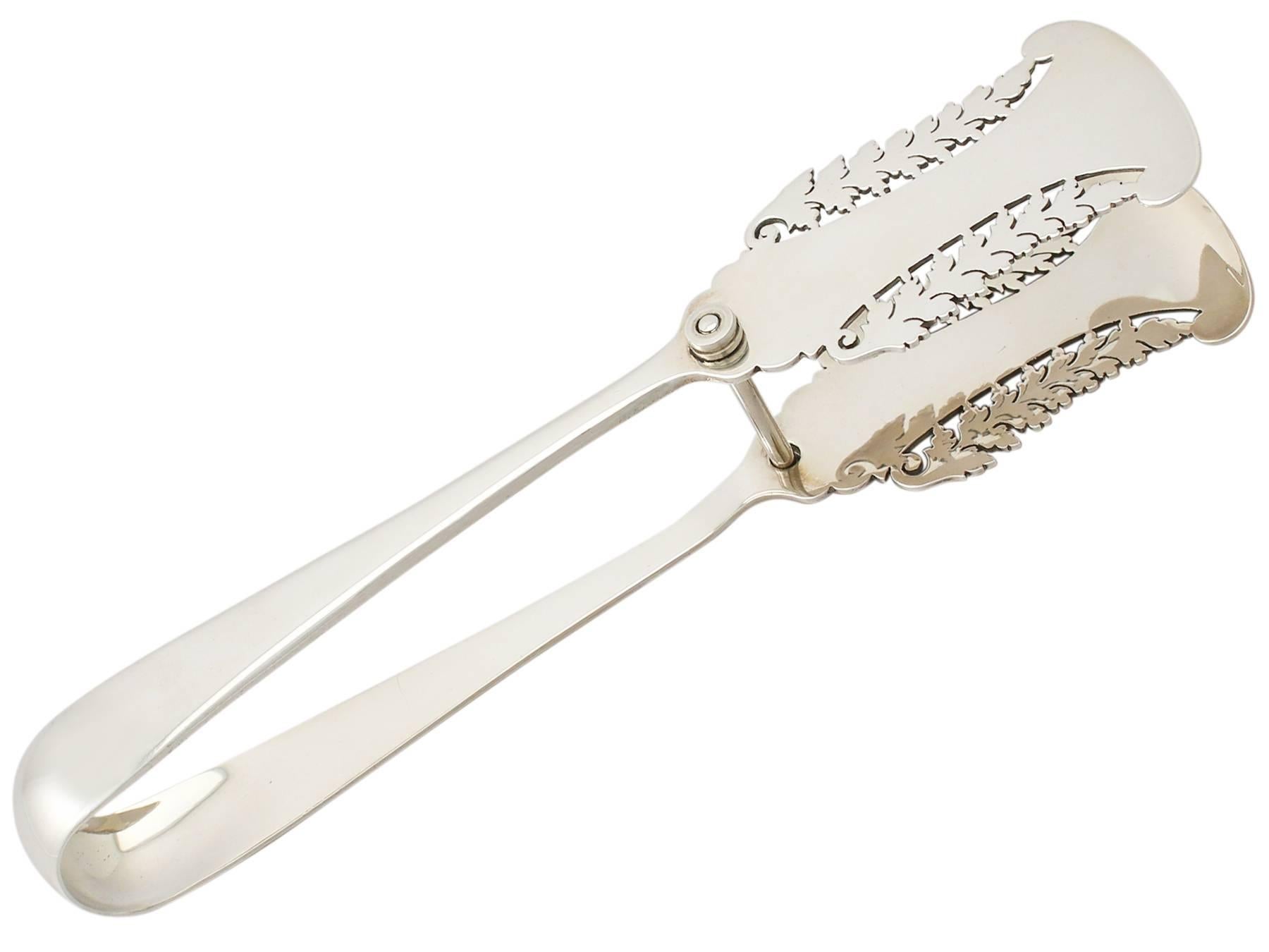 sterling silver tongs