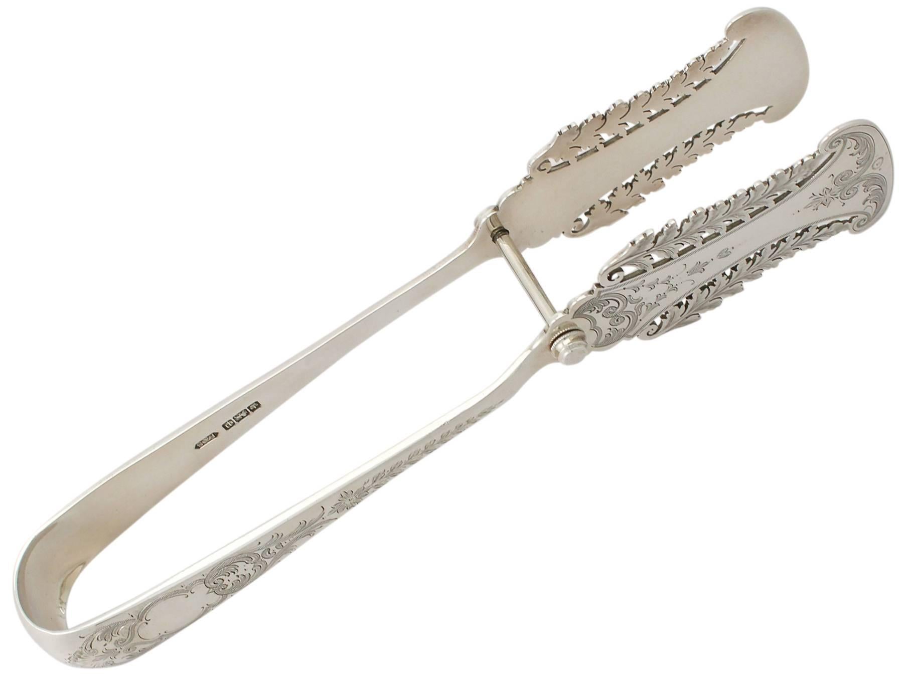 silver tongs for serving