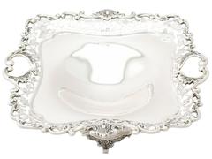 Sterling Silver Bon Bon / Cake Dish - Antique Edwardian
