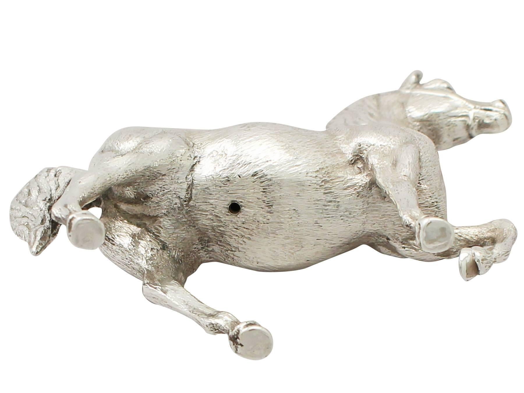 Vintage Sterling Silver Model of a Horse 2