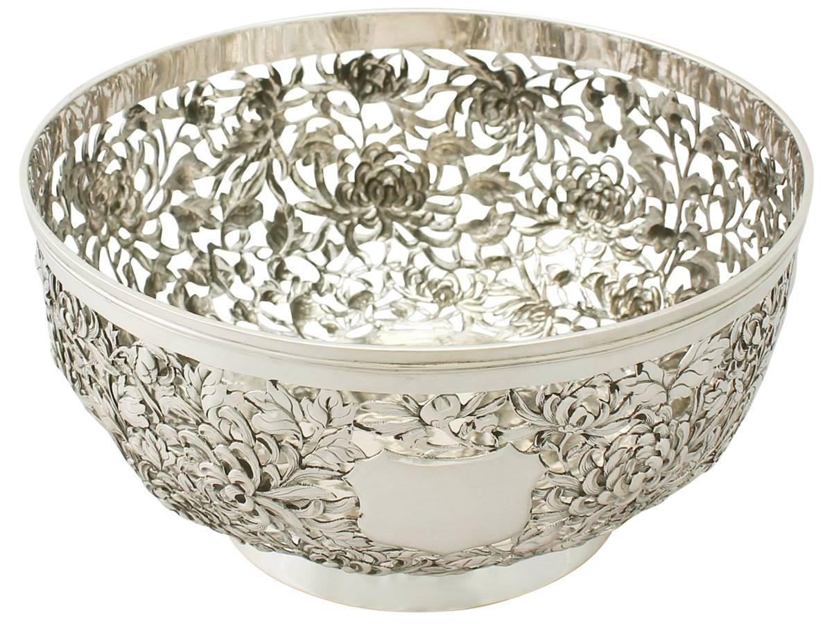 chinese silver bowl