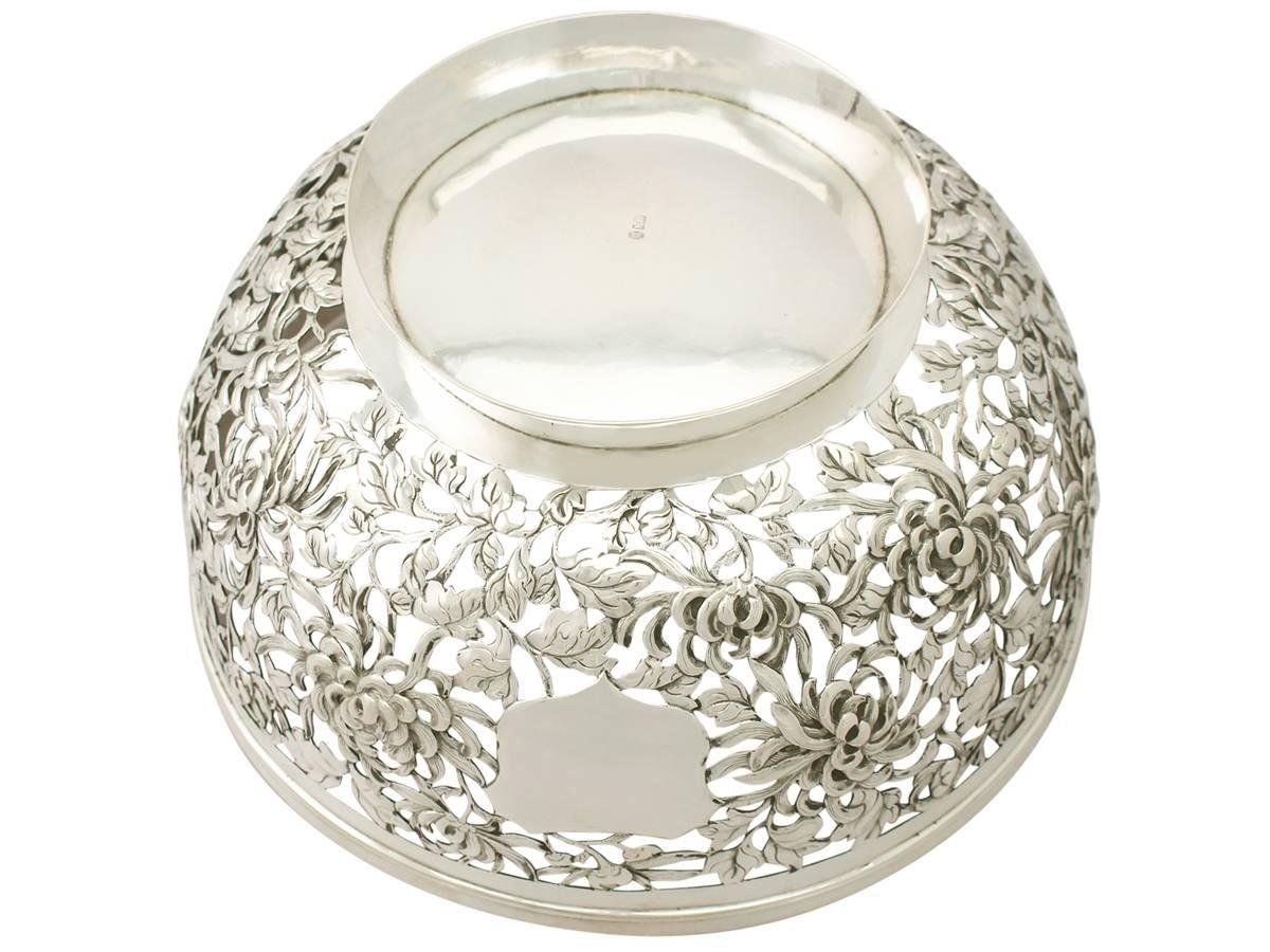 vintage silver bowl