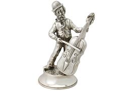 Set of Five Spanish Sterling Silver ‘Musical Quintet' Table Ornaments, Vintage