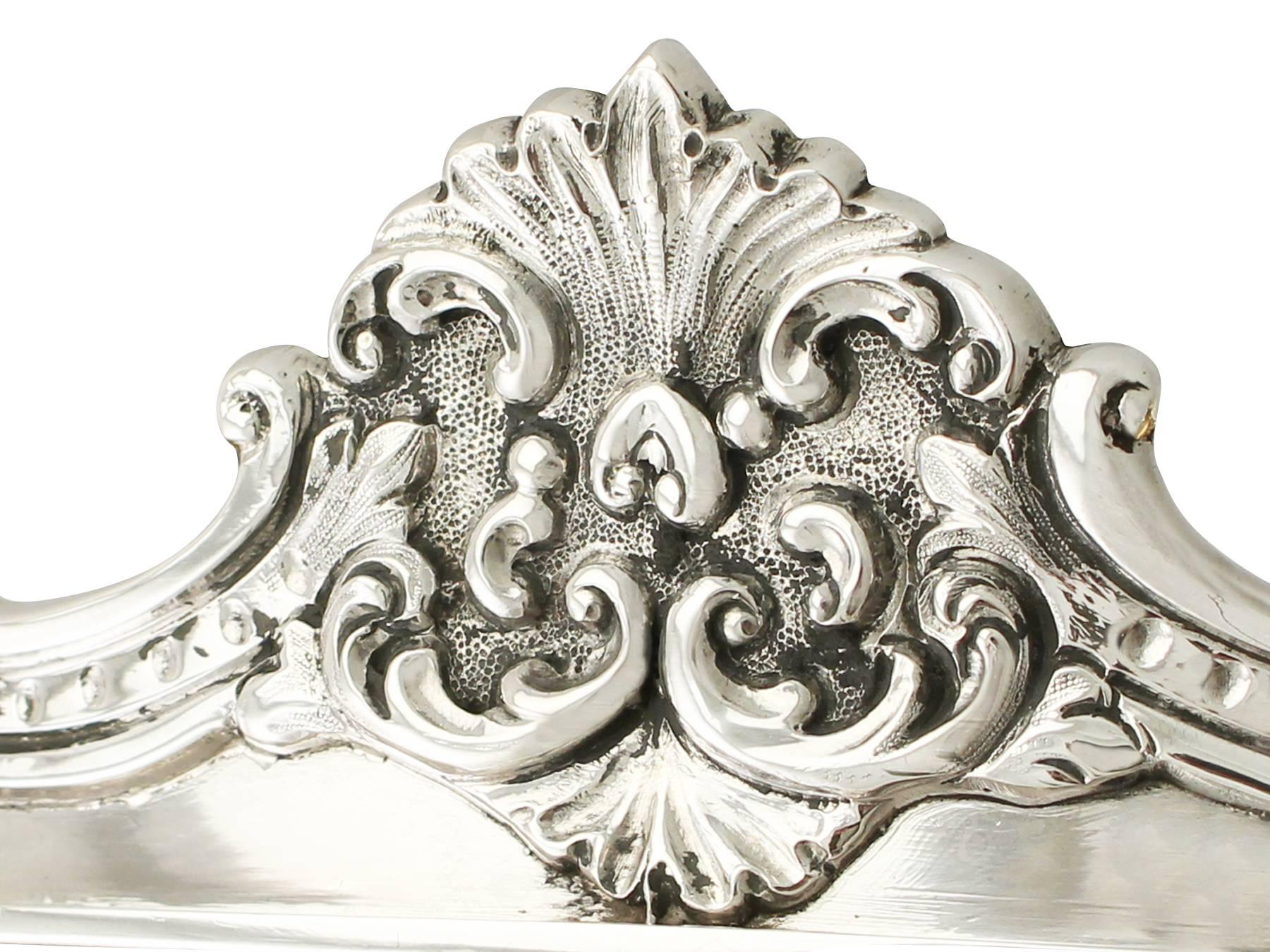Sterling Silver Monteith Bowl/Centerpiece, Antique Victorian 2