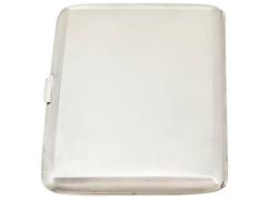 Sterling Silver Cigarette Case - Antique George VI