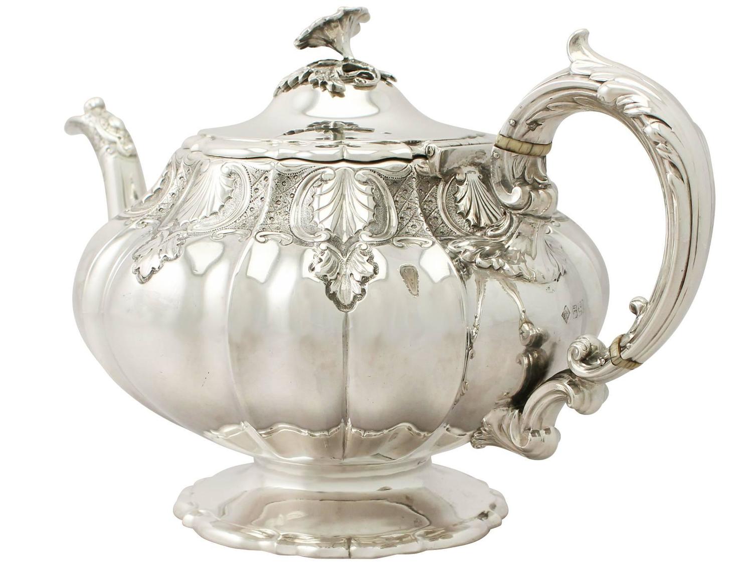 Sterling Silver Teapot, Antique Victorian at 1stdibs