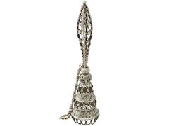 Sterling Silver Posy Holder, Antique Victorian