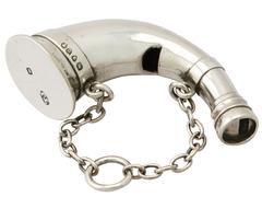 Sifflet en Argent Sterling:: Antique Victorien