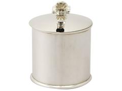 Sterling Silver Mustard Pot-Antique Edwardian