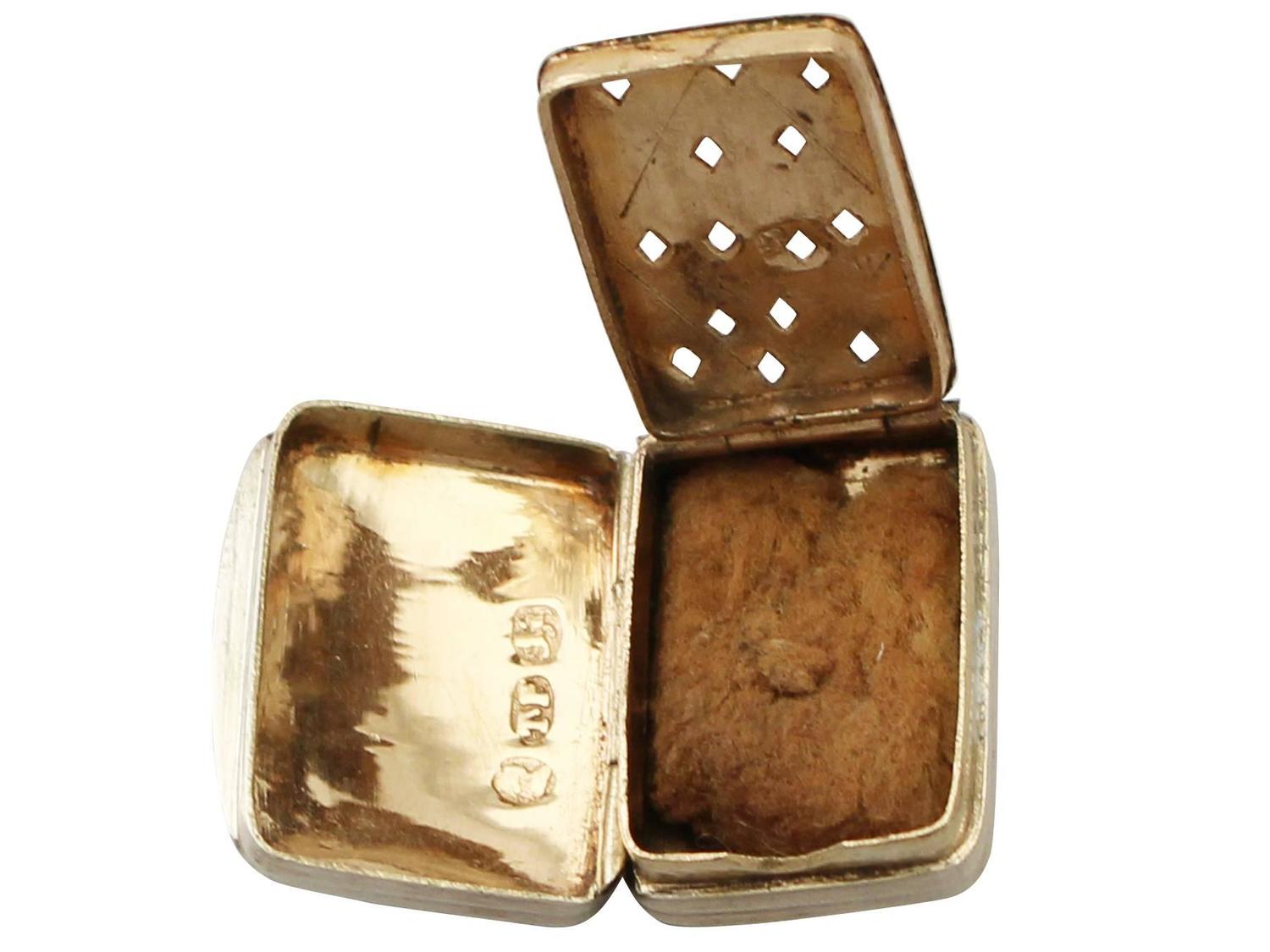 Sterling Silver Vinaigrette, Antique IV For Sale at 1stdibs