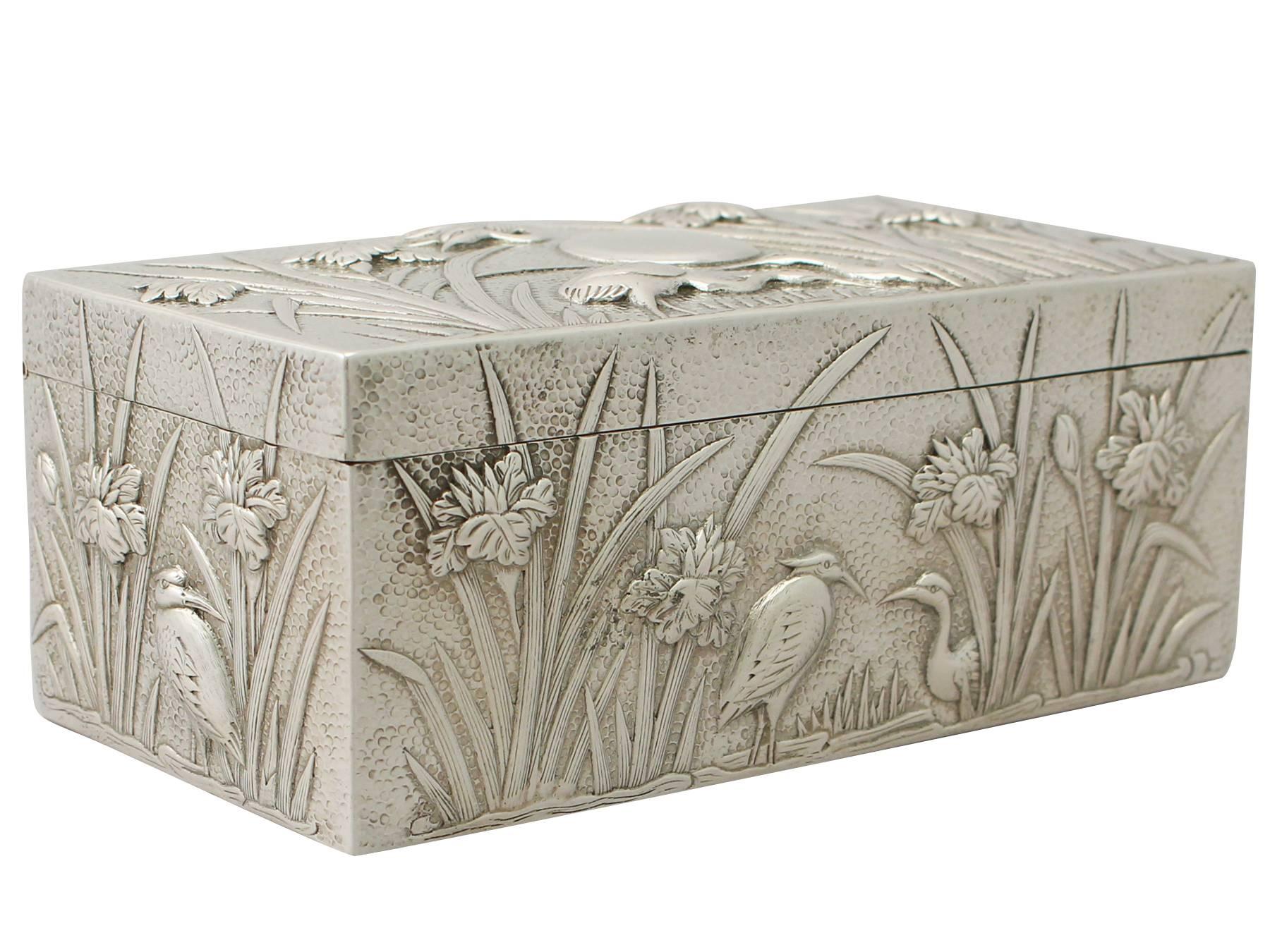 Other Chinese Export Silver Box - Antique Circa 1900