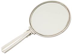 Sterling Silver Hand Mirror by Georg Jensen, Art Deco Style, Vintage Elizabeth