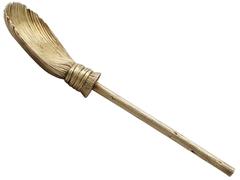 Sterling Silver Gilt 'Besom' Spoon - Antique Victorian