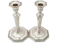 Sterling Silver Candlesticks, Antique George III