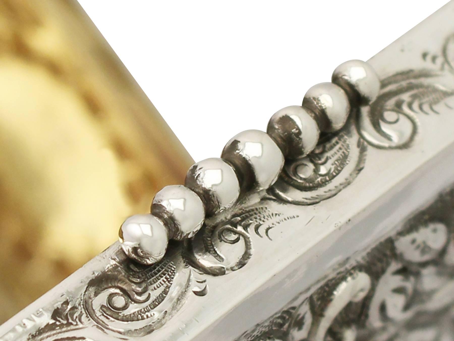 Sterling Silver Box/Jewelry Casket - Antique Edwardian 1