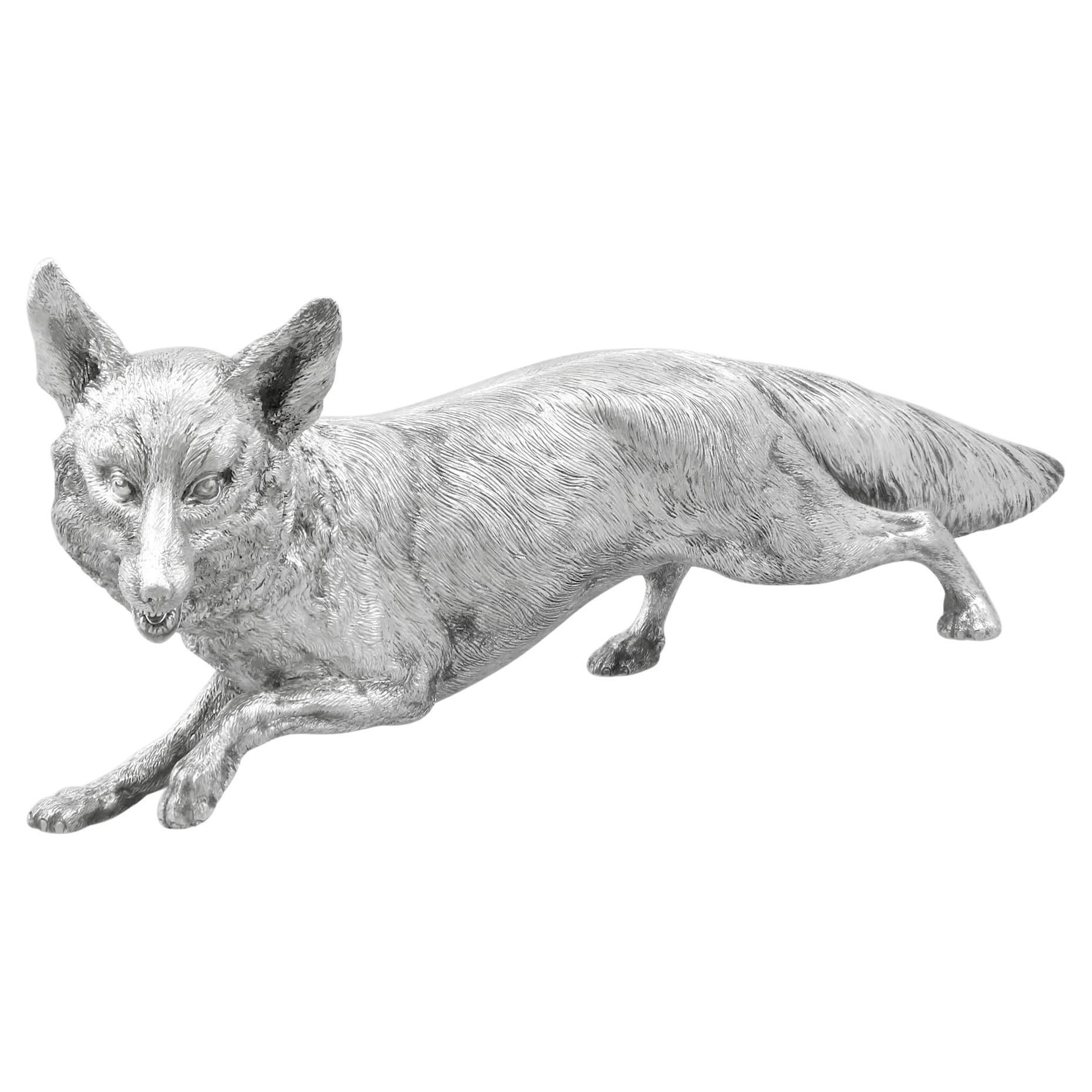 Vintage Sterling Silber Fuchs Ornament (1974)