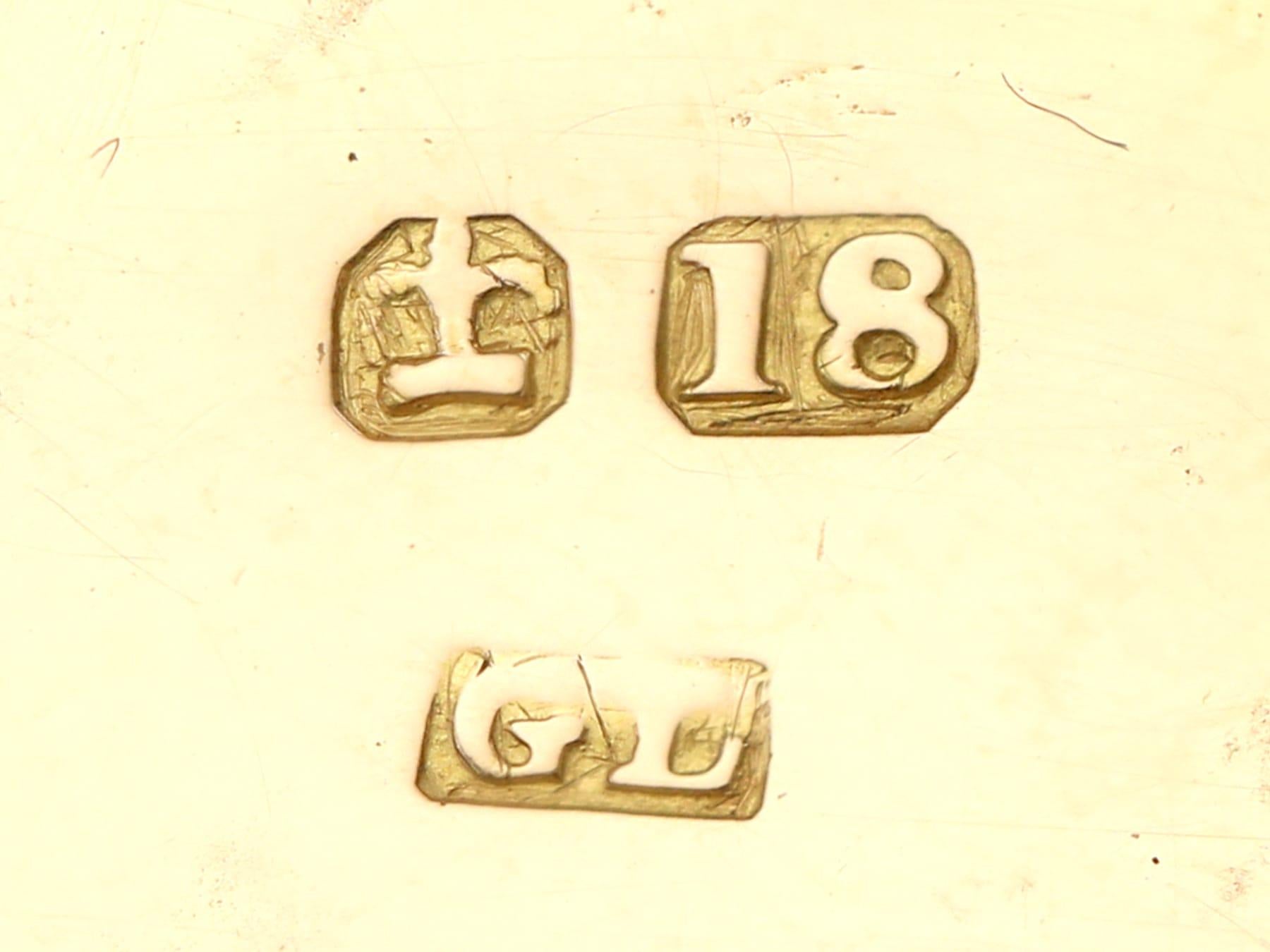 Antica vinaigrette in oro giallo 18 carati, circa 1800 in vendita 5