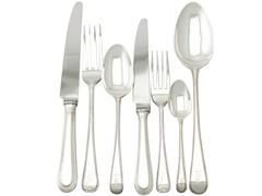 Sterling Silver Canteen of Cutlery for 12 Persons, Antique George V