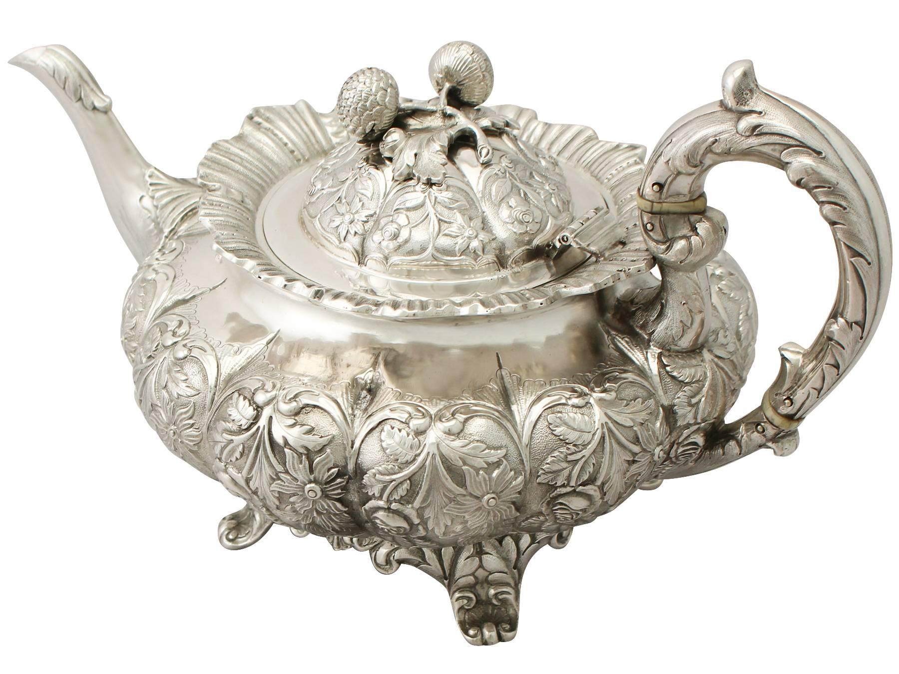 indian silver teapot