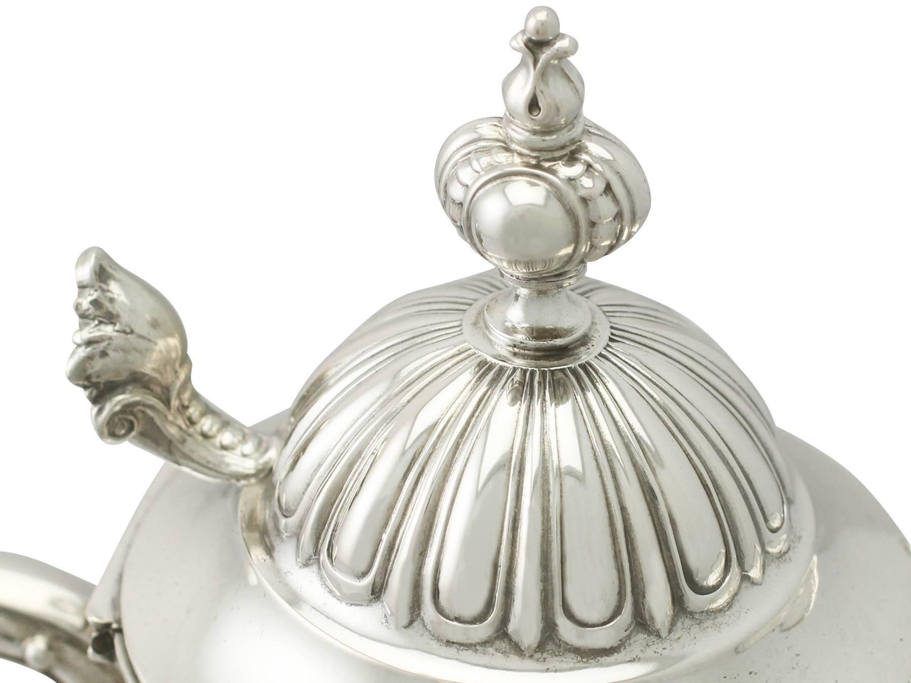 Cut Glass German Cut-Glass and Silver Mounted Claret Jug Antique, circa 1910