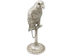 Edwardian Sterling Silver Parrot Sugar Box
