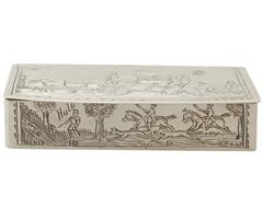 Sterling Silver Snuff Box, Antique George V