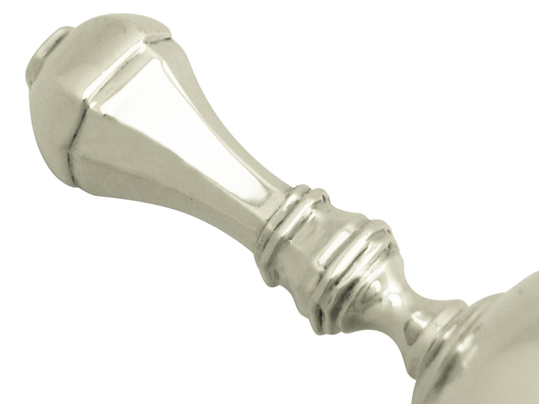 English Sterling Silver Table Bell, Antique George V