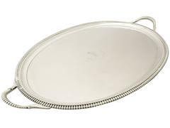 Antique William IV Sterling Silver Tea Tray