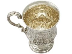 Antique Victorian Sterling Silver Christening Mug