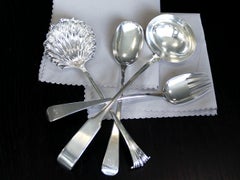 Antique Georgian Scottish Sterling Silver Fiddle Pattern Soup Ladle (Circa 1815)