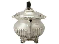 Sterling Silver Teapot, Antique Victorian