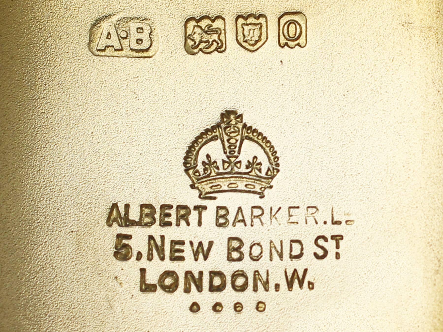 Antique Edwardian Sterling Silver Butt Marker 4