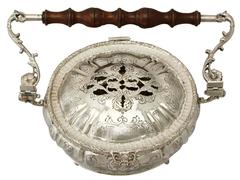 1970s Italian Silver Chestnut Server