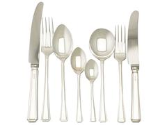 Sterling Silver Canteen of Cutlery for 12 Persons