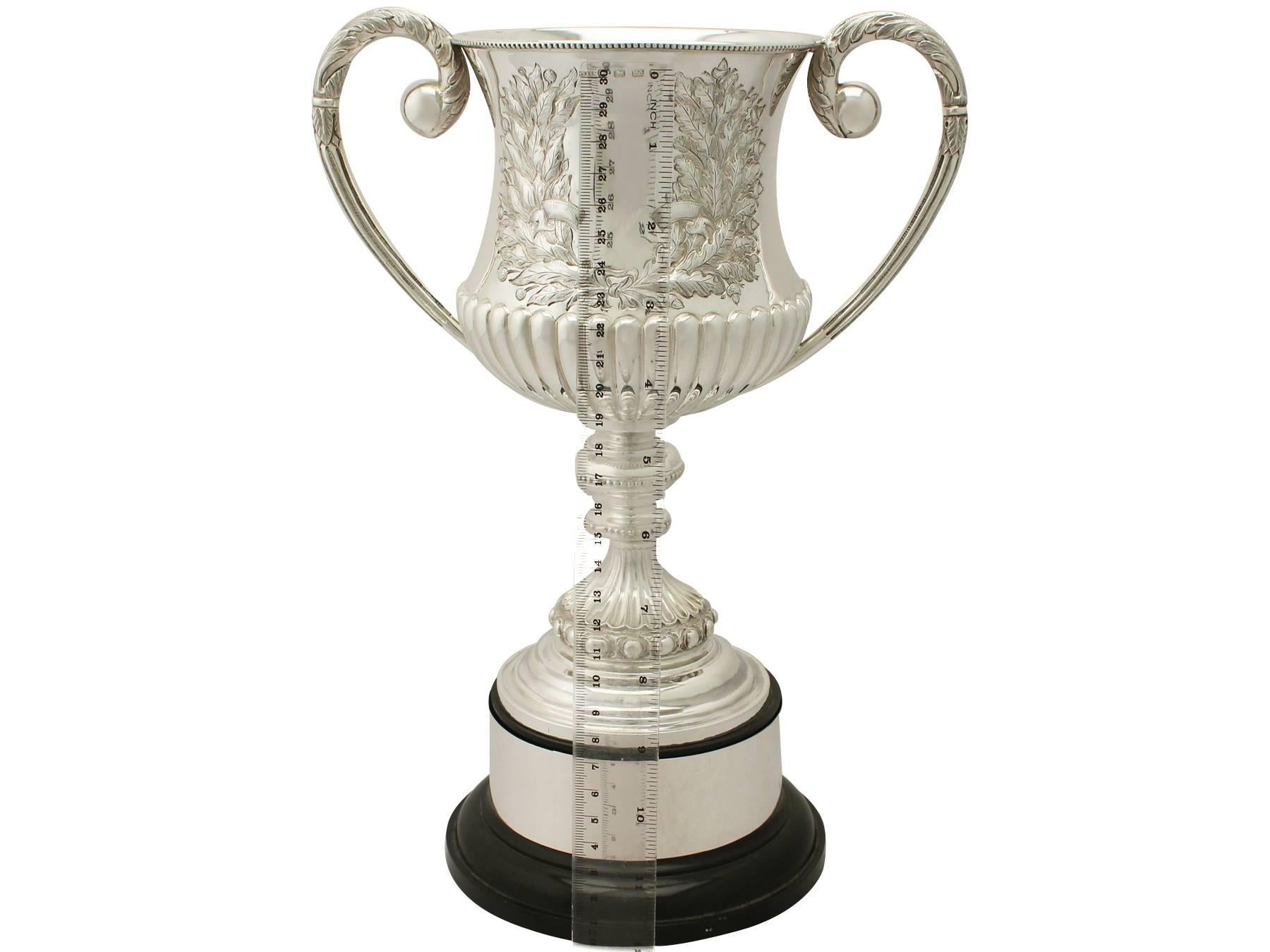 Sterling Silver Presentation Cup, Antique Victorian 3