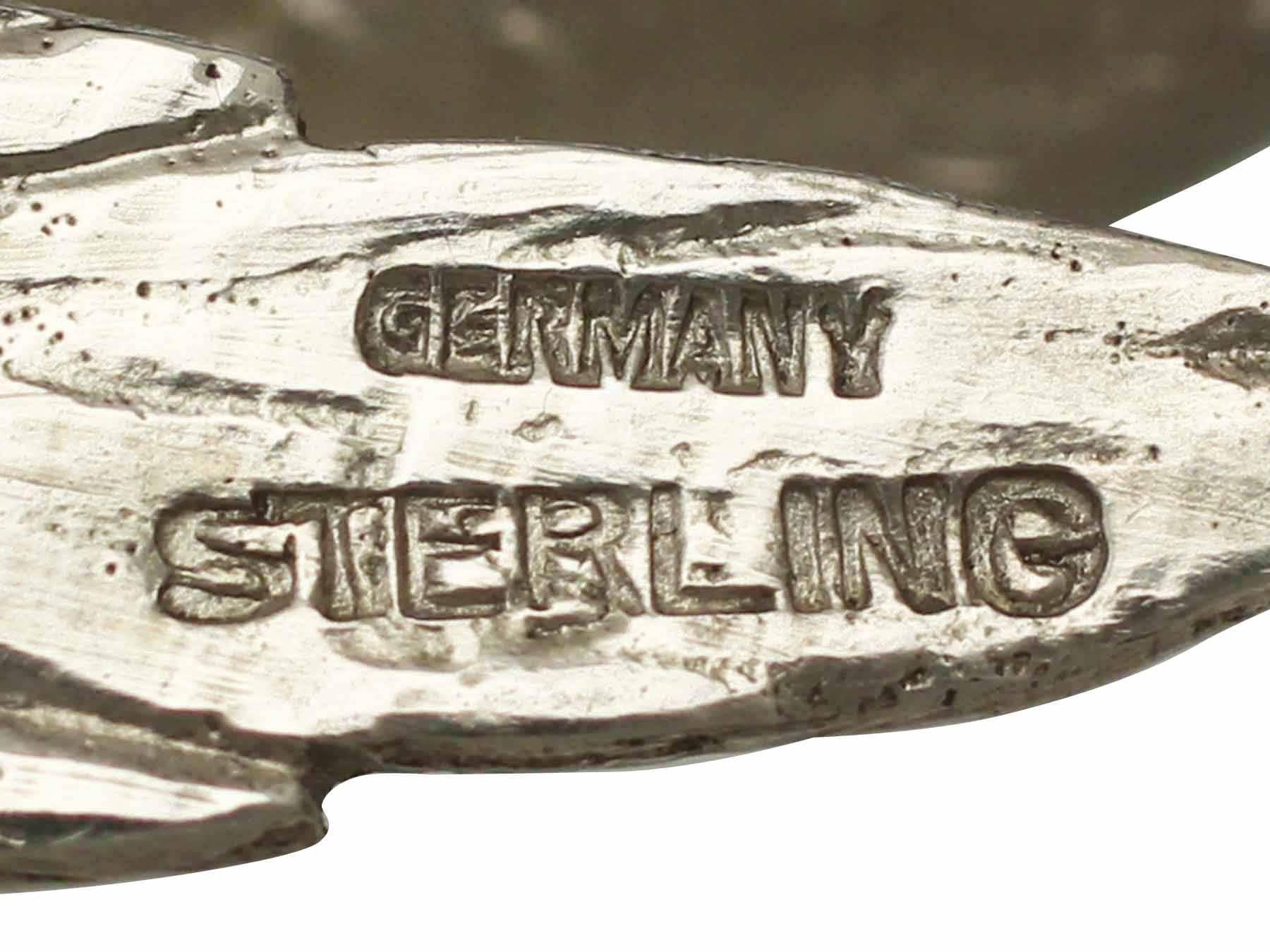 1960s Pair of German Sterling Silver Table Pheasants 5