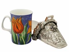 1850s Antique Sterling Silver Sidesaddle Slipper Stirrup